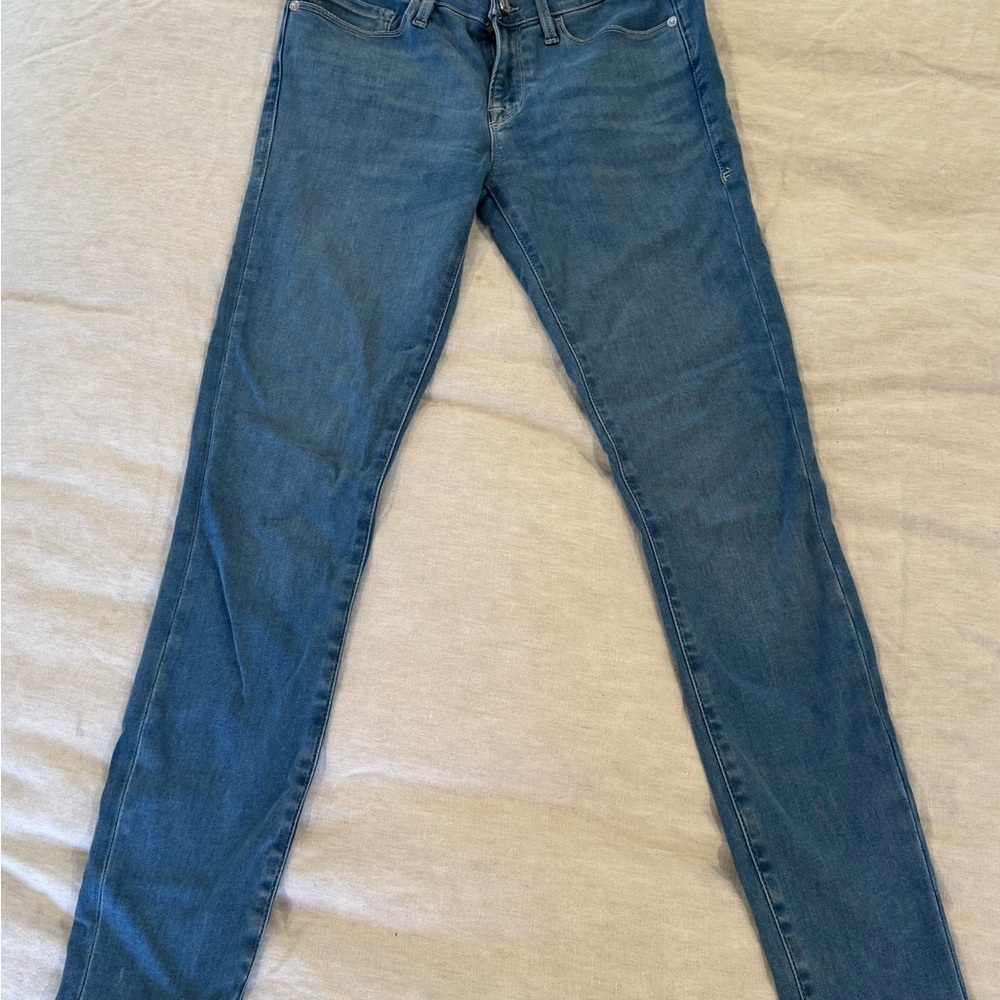 Frame Denim Women's Skinny Jeans in Classic Blue